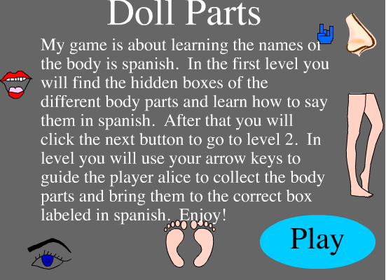 Screenshot of Michelle Morales's game, 